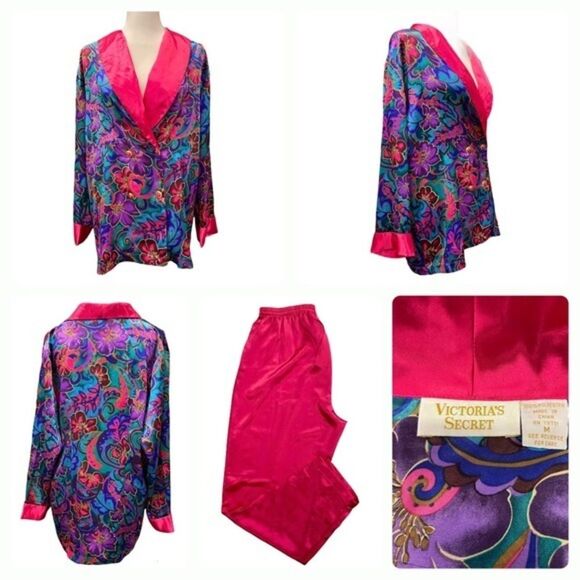 Gold‎ label Vintage Victoria’s Secret Silk Loungewear Set